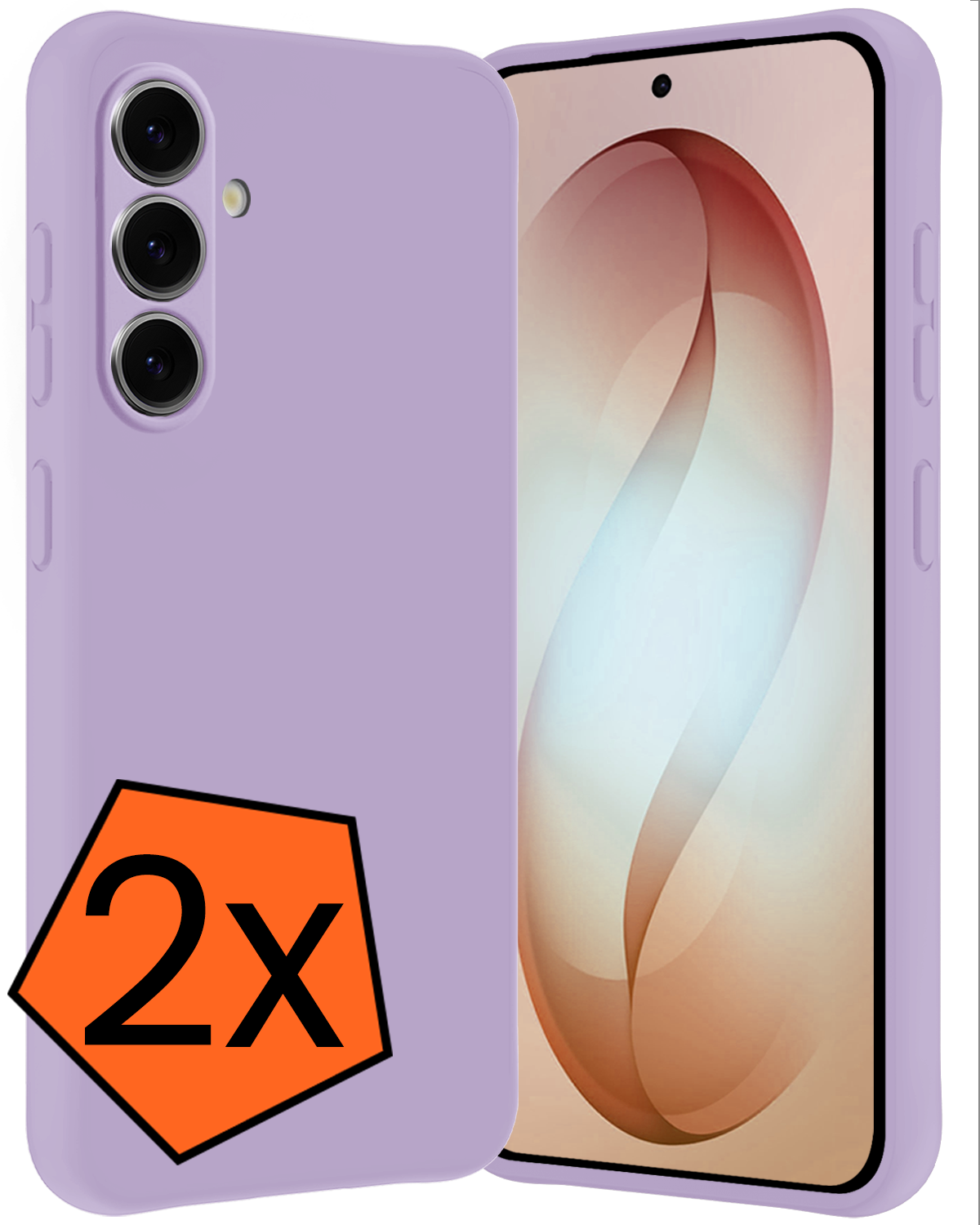 Nomfy Nomfy Samsung Galaxy S26 Plus Hoesje Siliconen - Lila - 2 PACK