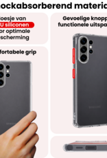 NoXx NoXx Samsung Galaxy S26 Ultra Hoesje Siliconen Met Screenprotector - Transparant