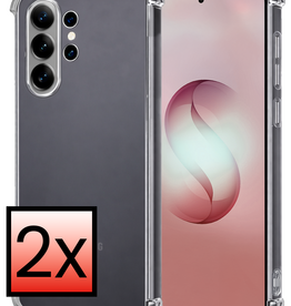 NoXx NoXx Samsung Galaxy S26 Ultra Hoesje Shockproof - Transparant - 2 PACK