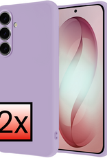 NoXx NoXx Samsung Galaxy S26 Plus Hoesje Siliconen - Lila - 2 PACK