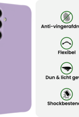 BASEY. BASEY. Samsung Galaxy S26 Plus Hoesje Siliconen Met 2x Screenprotector - Lila