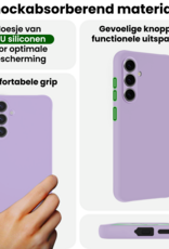 BASEY. BASEY. Samsung Galaxy S26 Plus Hoesje Siliconen Met 2x Screenprotector - Lila