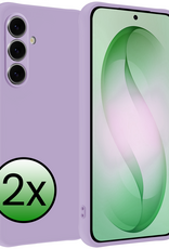 BASEY. BASEY. Samsung Galaxy S26 Plus Hoesje Siliconen - Lila - 2 PACK