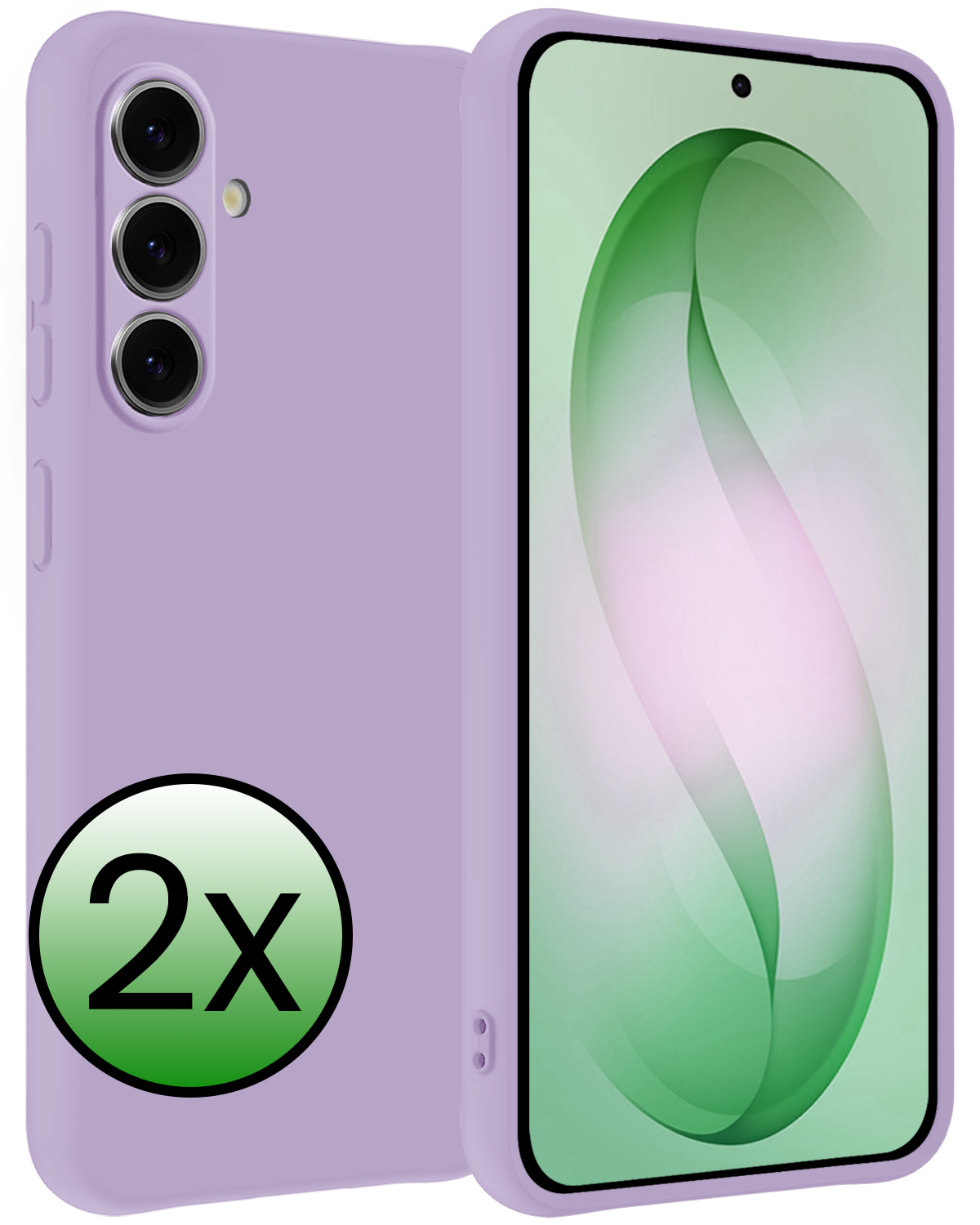 BASEY. BASEY. Samsung Galaxy S26 Plus Hoesje Siliconen - Lila - 2 PACK