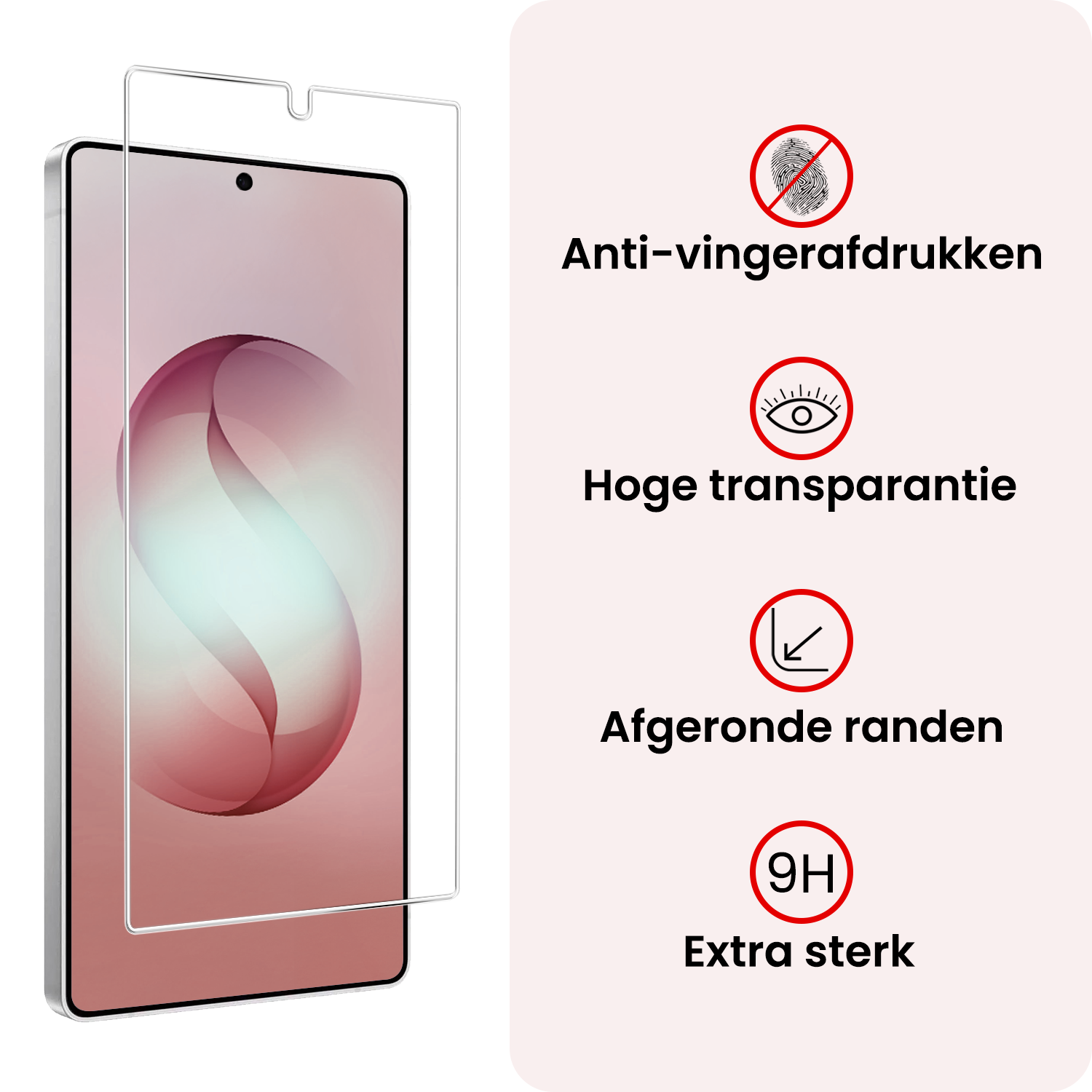 NoXx NoXx Samsung Galaxy S26 Ultra Hoesje Siliconen Met 2x Screenprotector - Transparant