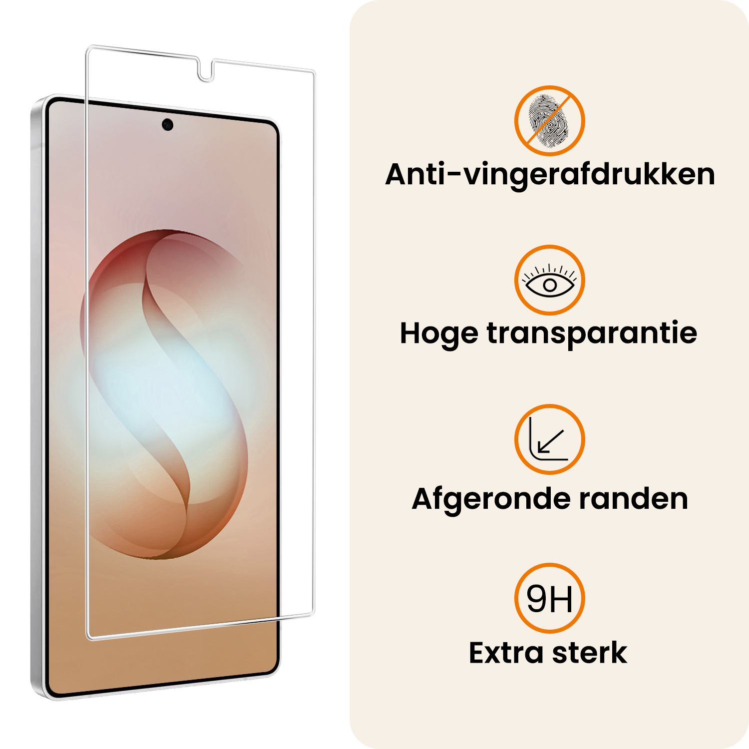 Nomfy Nomfy Samsung Galaxy S26 Ultra Hoesje Siliconen Met 2x Screenprotector - Transparant