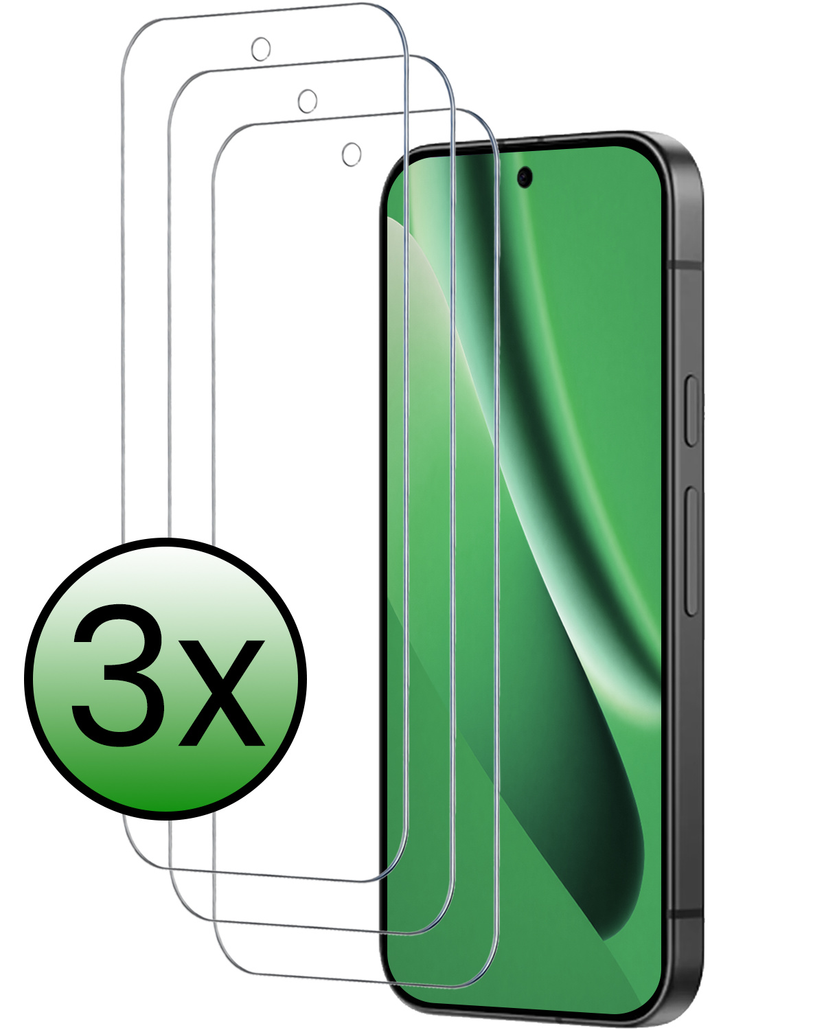BASEY. BASEY. Google Pixel 10a Screenprotector Glas - 3 PACK