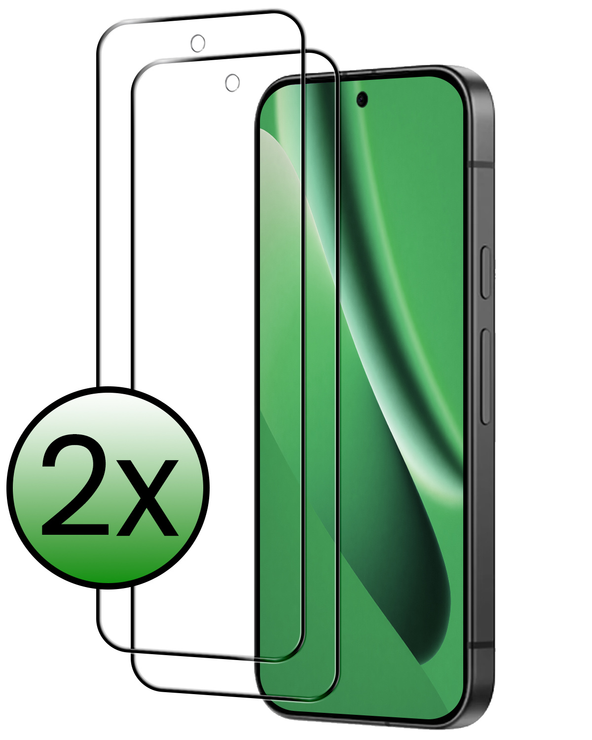 BASEY. BASEY. Google Pixel 10a Screenprotector Glas Full Cover - 2 PACK