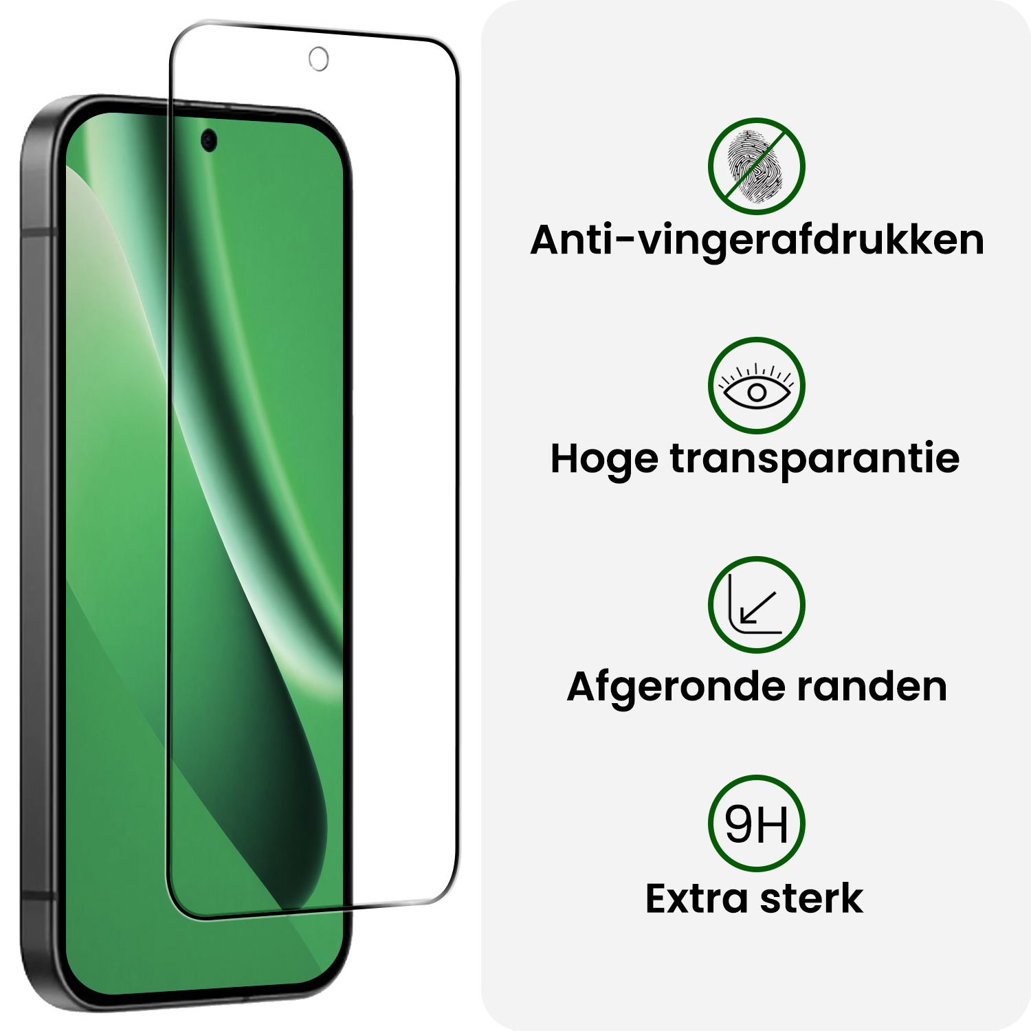 BASEY. BASEY. Google Pixel 10a Screenprotector Glas Full Cover - 3 PACK