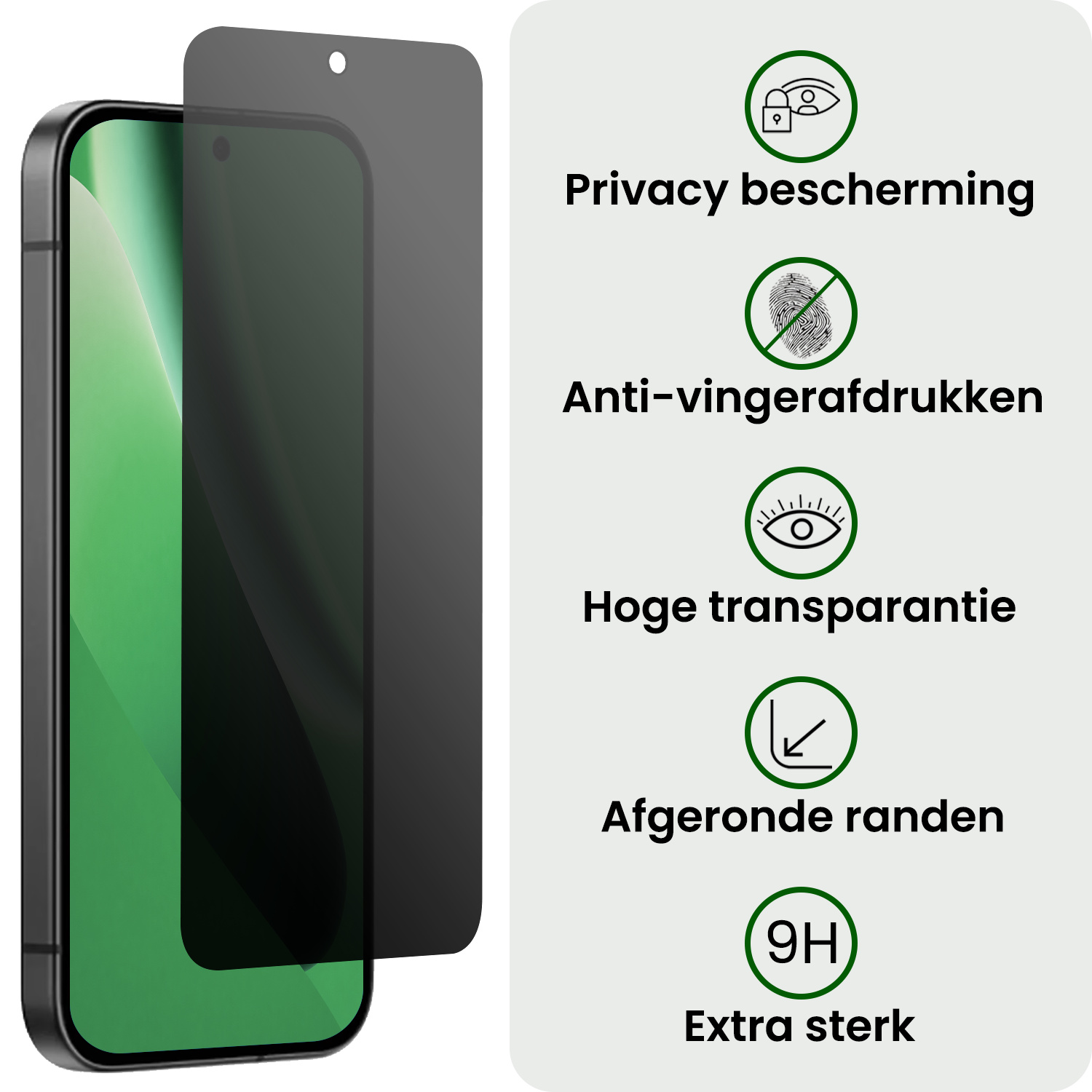 BASEY. BASEY. Google Pixel 10a Screenprotector Glas Privacy - 2 PACK