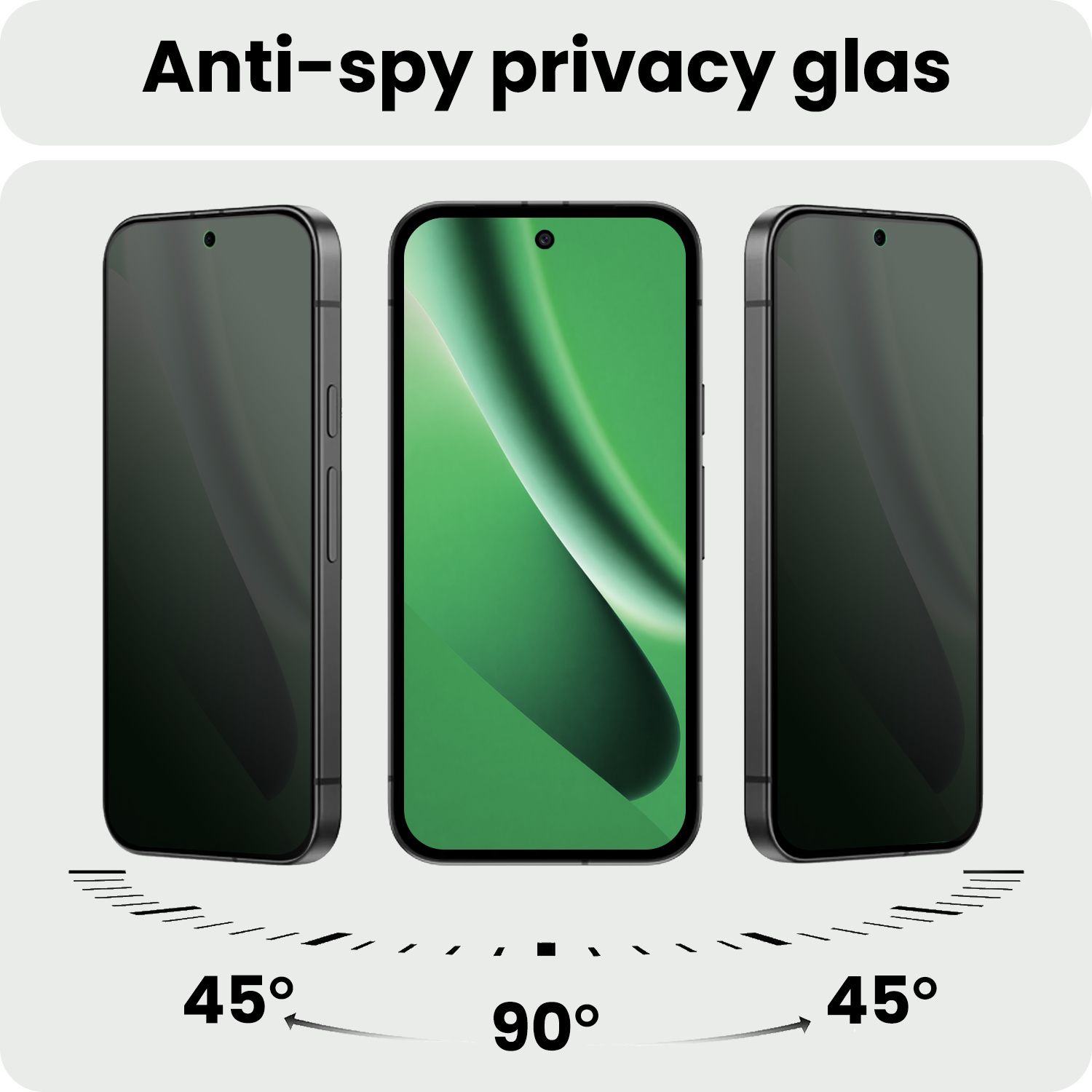 BASEY. BASEY. Google Pixel 10a Screenprotector Glas Privacy - 2 PACK