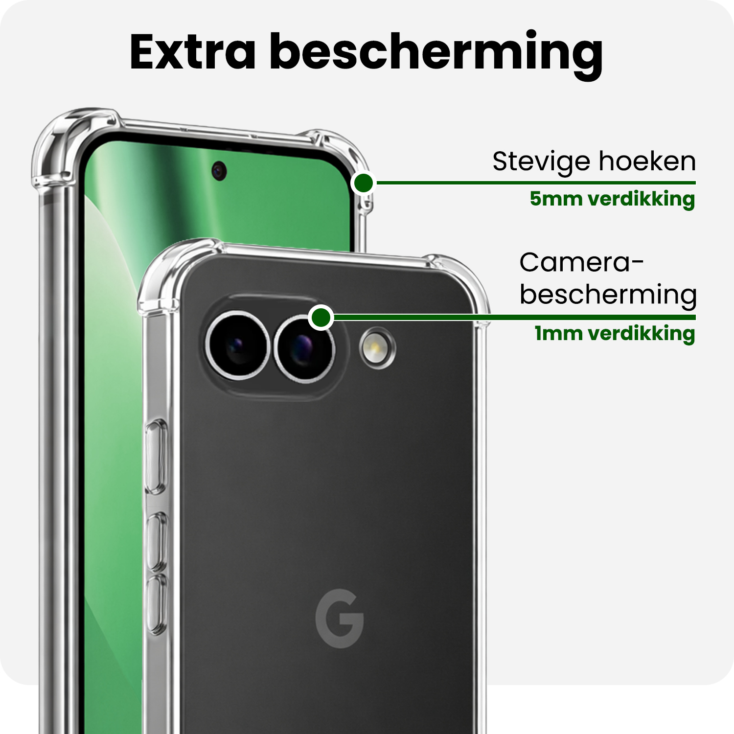 BASEY. BASEY. Google Pixel 10a Hoesje Shockproof - Transparant