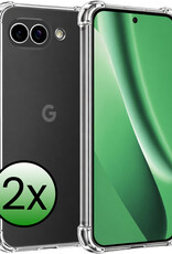 BASEY. BASEY. Google Pixel 10a Hoesje Shockproof - Transparant - 2 PACK