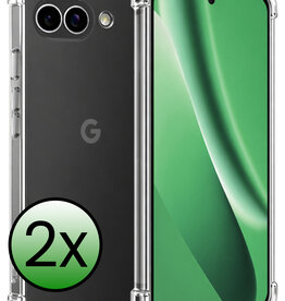 BASEY. BASEY. Google Pixel 10a Hoesje Shockproof - Transparant - 2 PACK