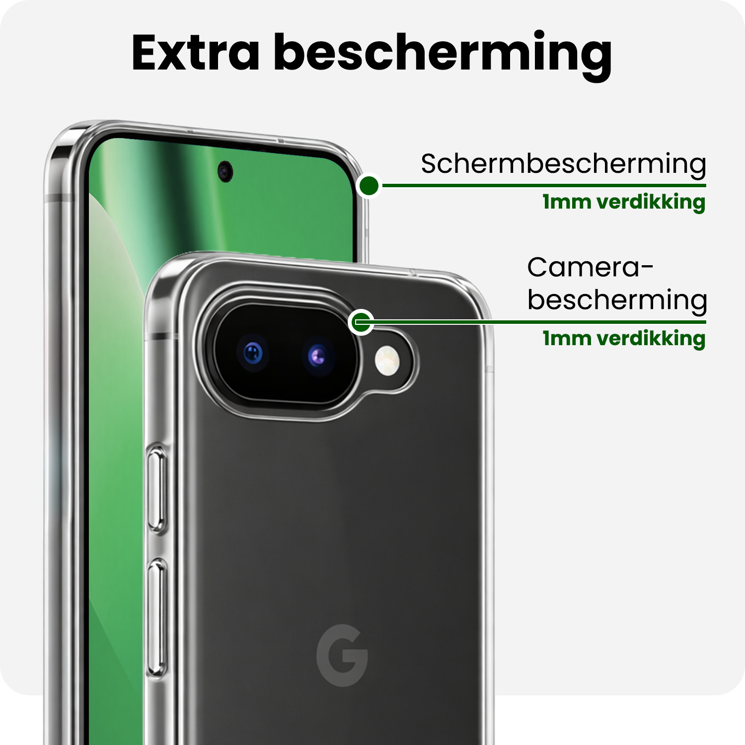 BASEY. BASEY. Google Pixel 10a Hoesje Siliconen - Transparant