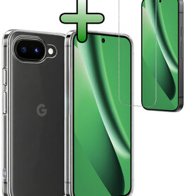 BASEY. BASEY. Google Pixel 10a Hoesje Siliconen Met Screenprotector - Transparant