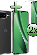 BASEY. BASEY. Google Pixel 10a Hoesje Siliconen Met 2x Screenprotector - Transparant