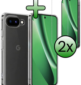 BASEY. BASEY. Google Pixel 10a Hoesje Siliconen Met 2x Screenprotector - Transparant