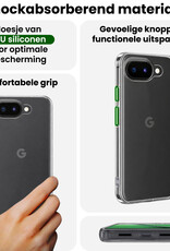 BASEY. BASEY. Google Pixel 10a Hoesje Siliconen Met 2x Screenprotector - Transparant