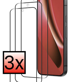 NoXx NoXx Google Pixel 10a Screenprotector Glas Full Cover - 3 PACK