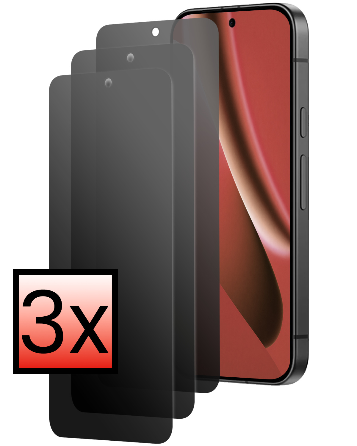 NoXx NoXx Google Pixel 10a Screenprotector Glas Privacy - 3 PACK