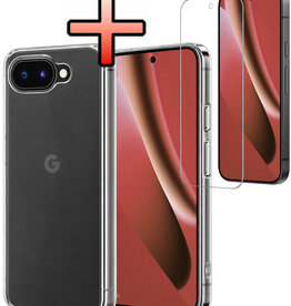 NoXx NoXx Google Pixel 10a Hoesje Siliconen Met Screenprotector - Transparant