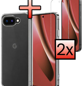 NoXx NoXx Google Pixel 10a Hoesje Siliconen Met 2x Screenprotector - Transparant