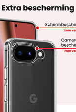 NoXx NoXx Google Pixel 10a Hoesje Siliconen Met 2x Screenprotector - Transparant