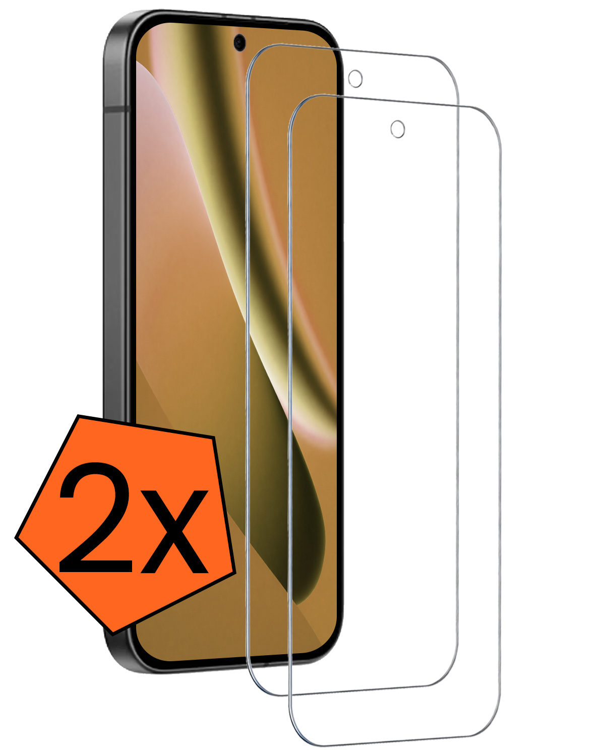 Nomfy Nomfy Google Pixel 10a Screenprotector Glas - 2 PACK