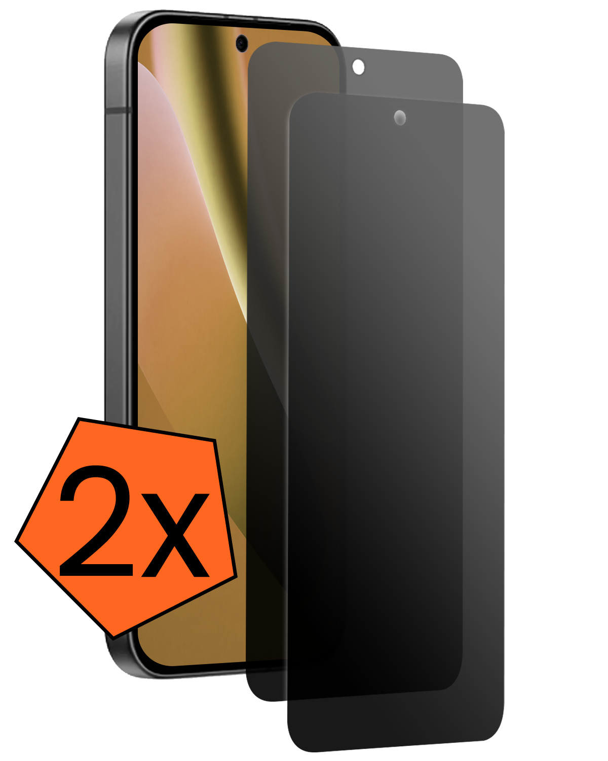 Nomfy Nomfy Google Pixel 10a Screenprotector Glas Privacy - 2 PACK