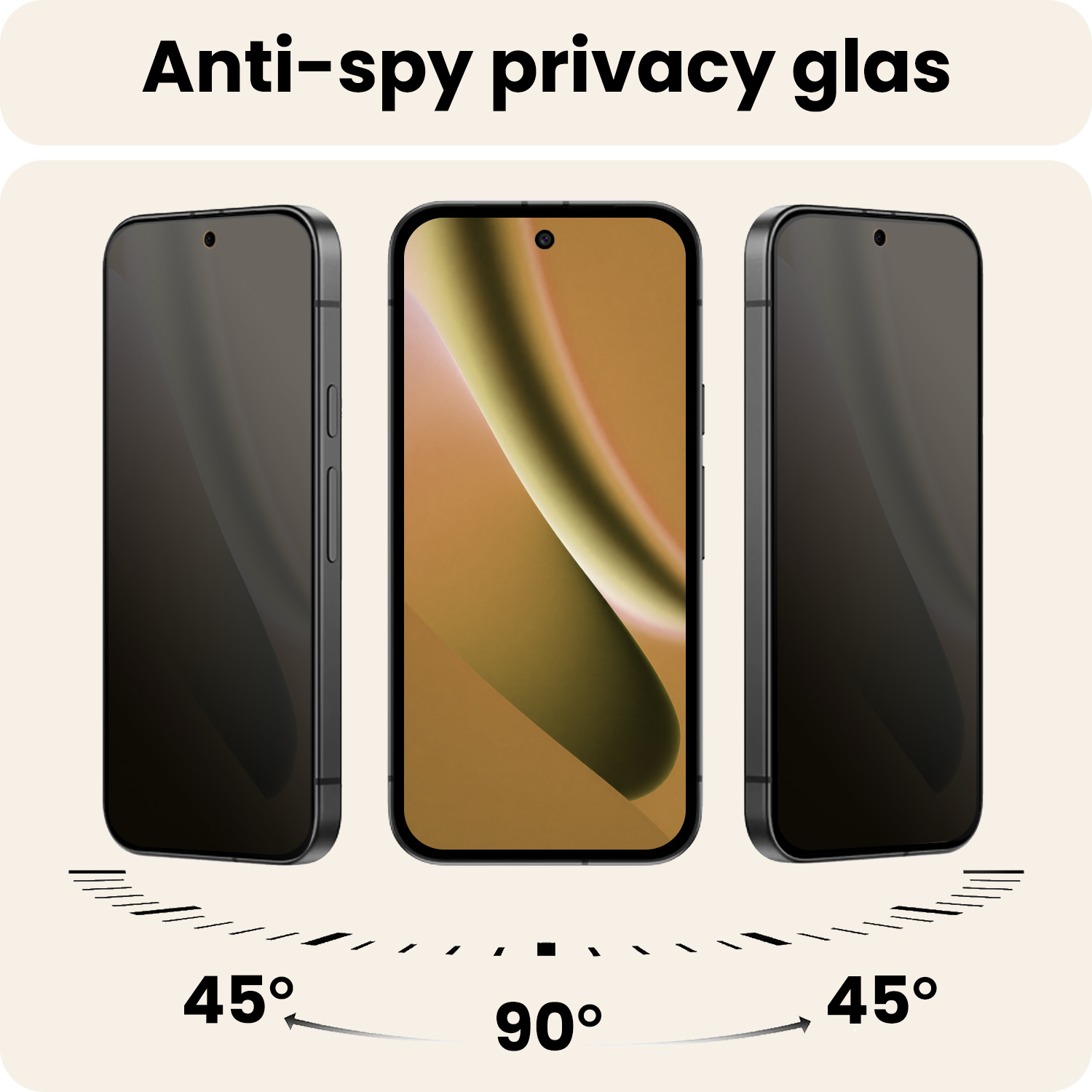 Nomfy Nomfy Google Pixel 10a Screenprotector Glas Privacy - 2 PACK