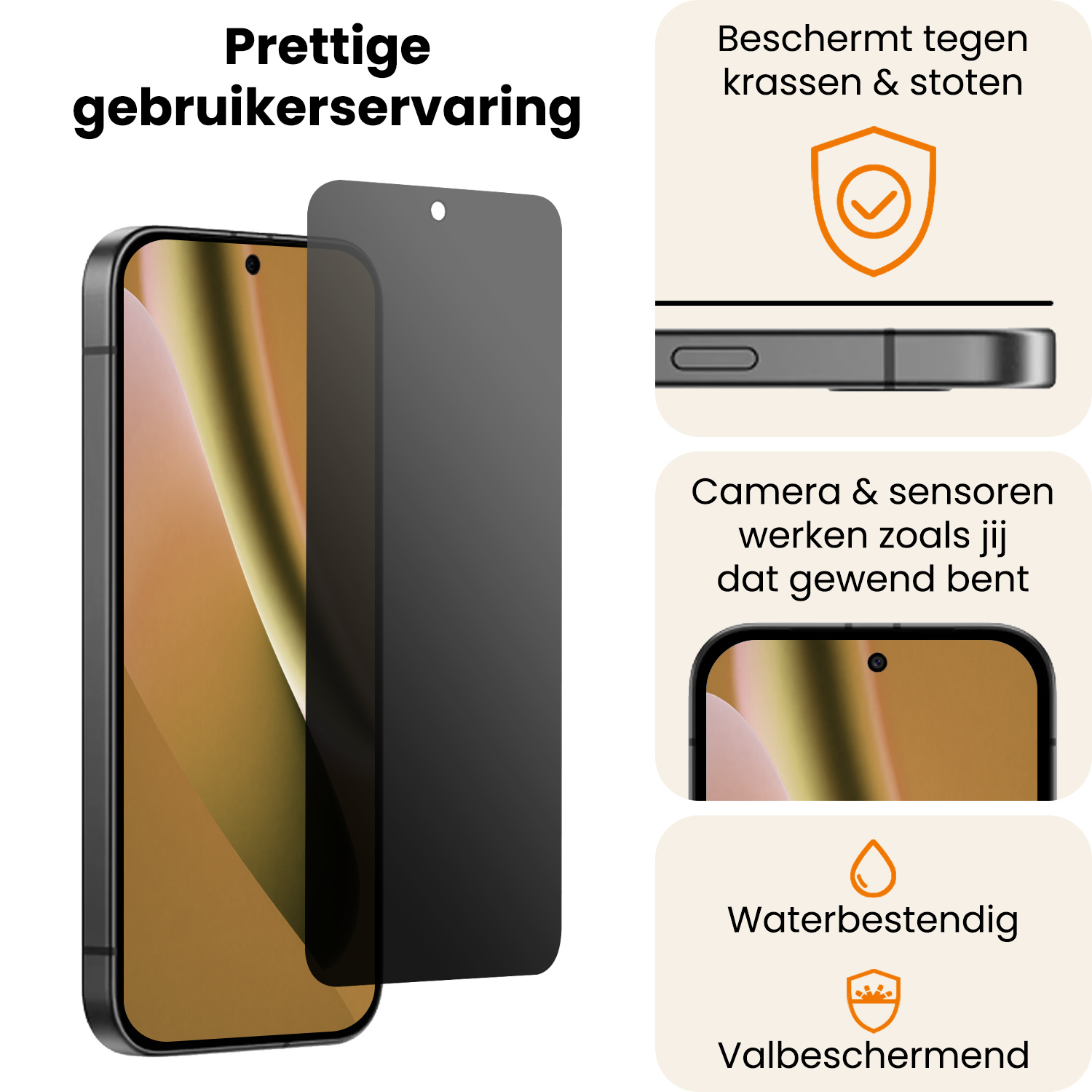 Nomfy Nomfy Google Pixel 10a Screenprotector Glas Privacy - 2 PACK