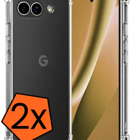 Nomfy Nomfy Google Pixel 10a Hoesje Shockproof - Transparant - 2 PACK