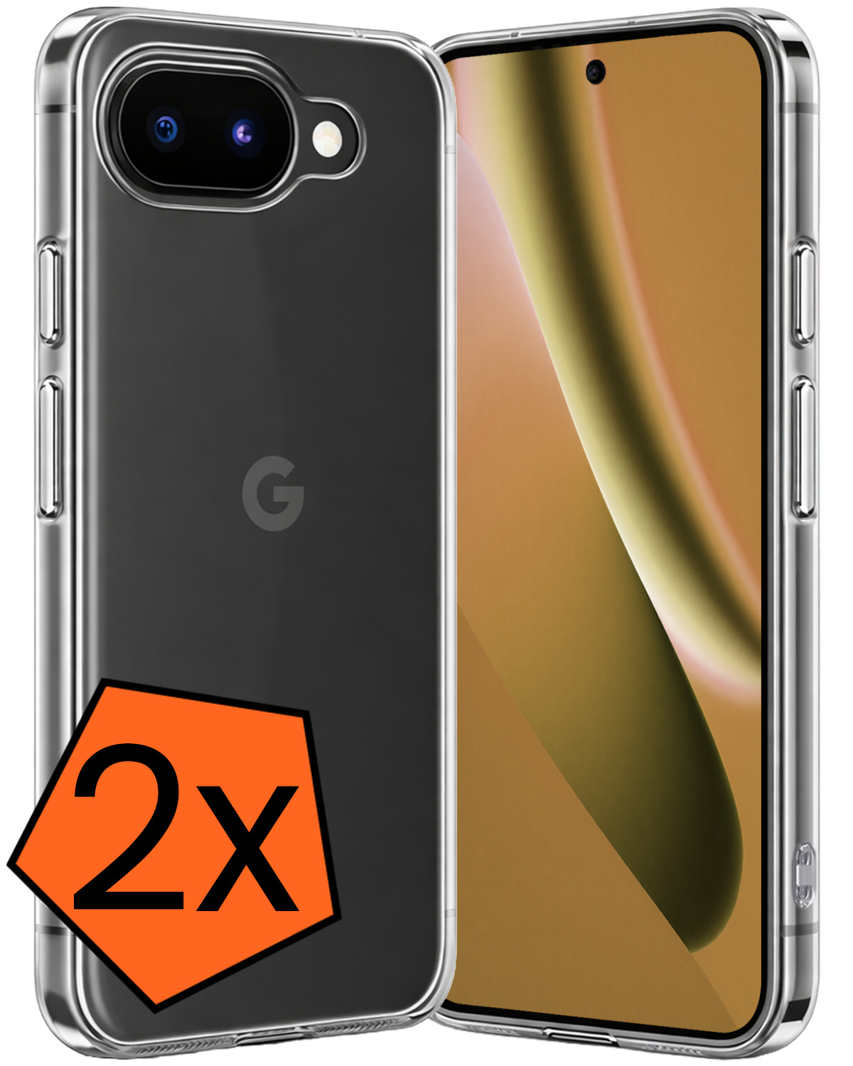 Nomfy Nomfy Google Pixel 10a Hoesje Siliconen - Transparant - 2 PACK