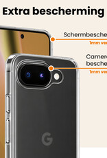 Nomfy Nomfy Google Pixel 10a Hoesje Siliconen Met Screenprotector - Transparant