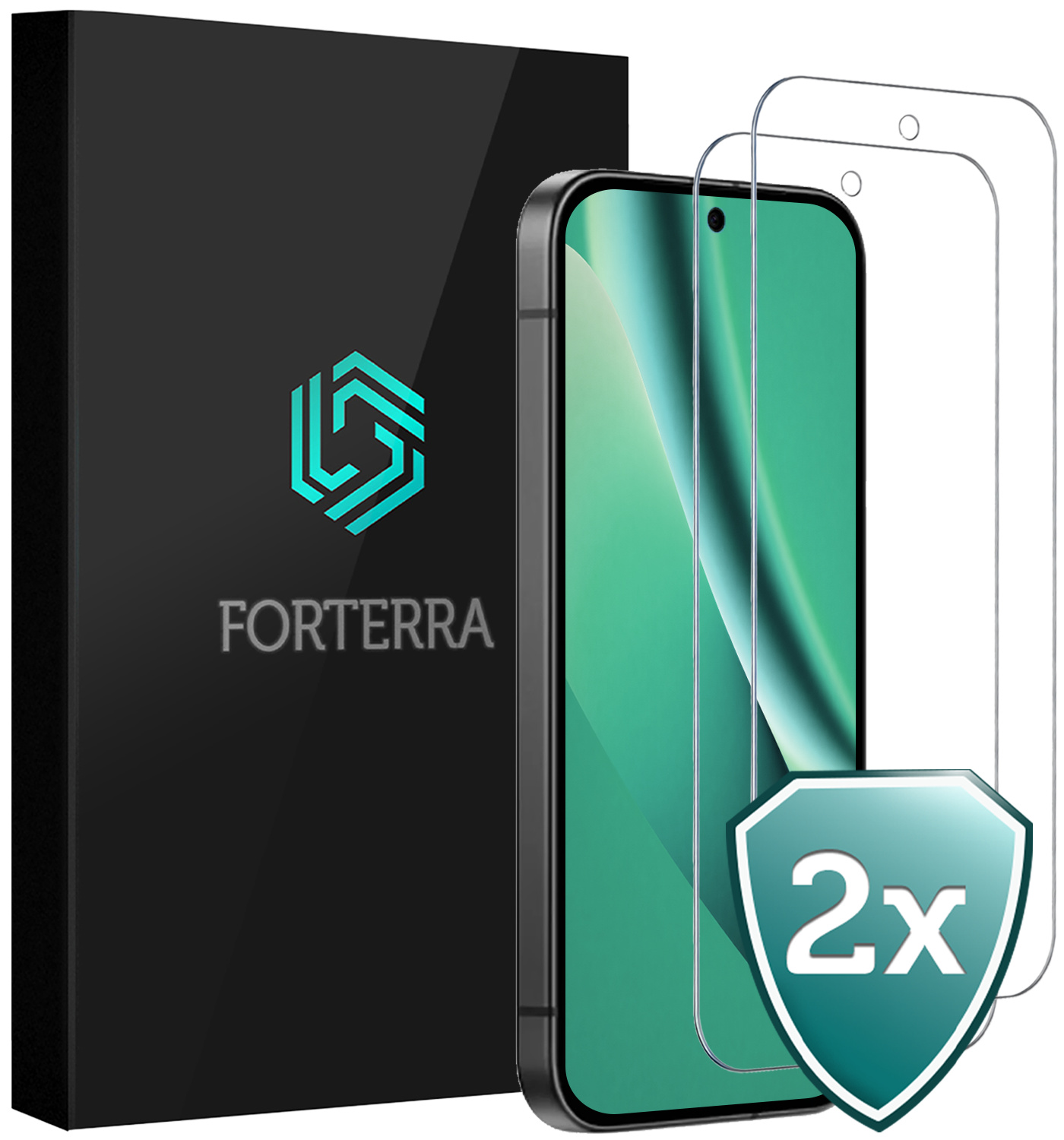 Forterra Forterra Google Pixel 10a Screenprotector Glas - 2 PACK