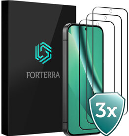 Forterra Forterra Google Pixel 10a Screenprotector Glas Full Cover - 3 PACK