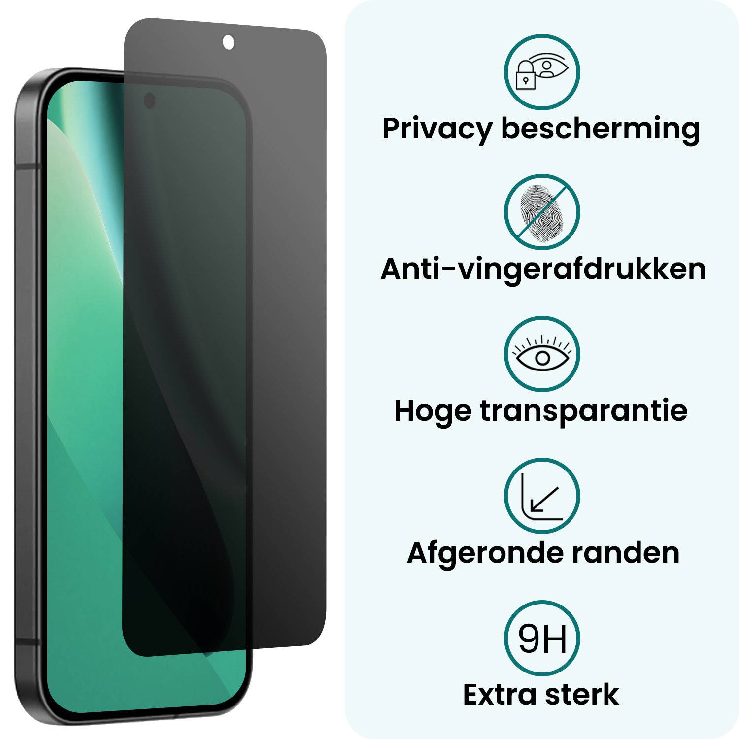 Forterra Forterra Google Pixel 10a Screenprotector Glas Privacy