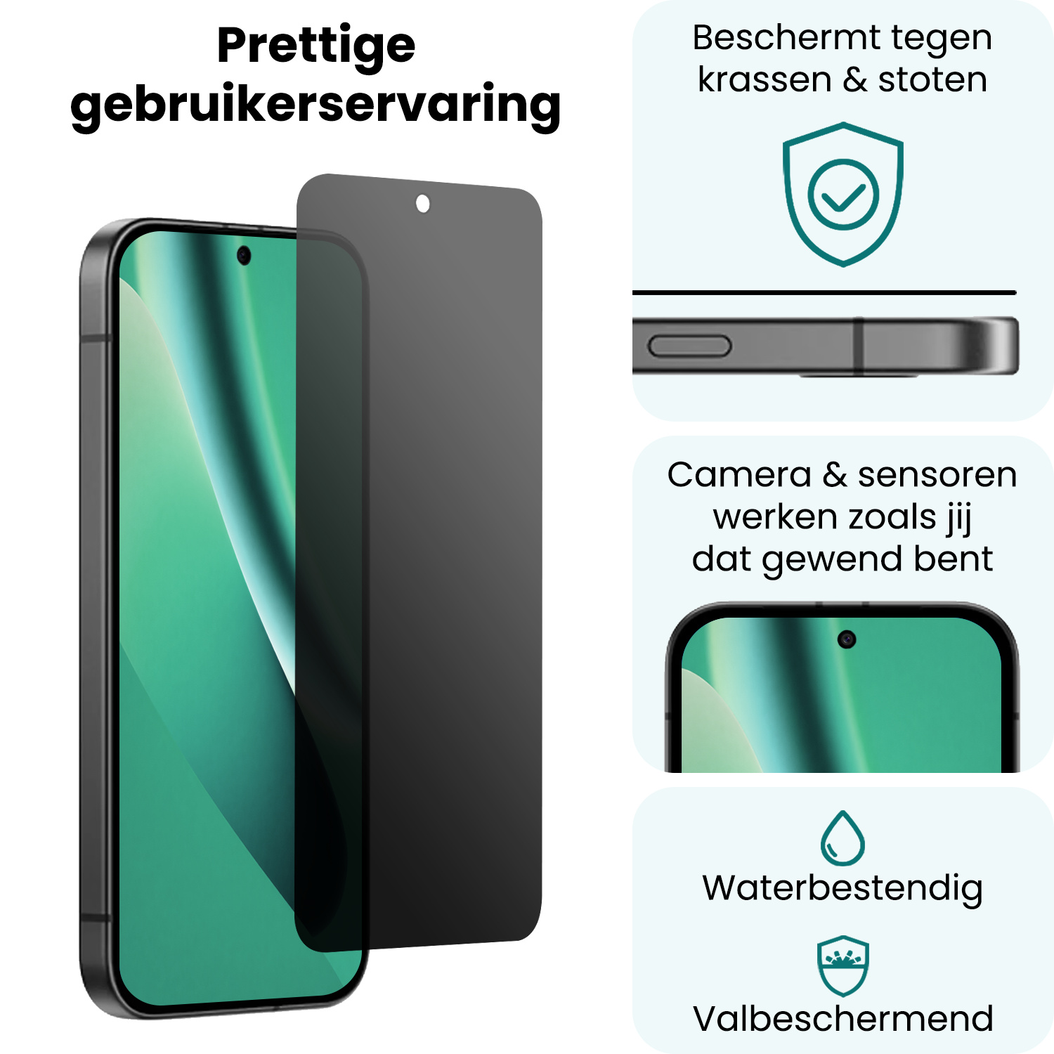 Forterra Forterra Google Pixel 10a Screenprotector Glas Privacy