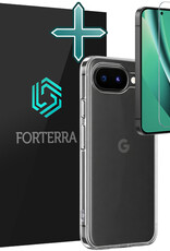Forterra Forterra Google Pixel 10a Hoesje Siliconen Met Screenprotector - Transparant