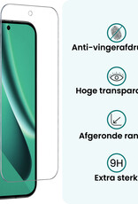 Forterra Forterra Google Pixel 10a Hoesje Siliconen Met Screenprotector - Transparant