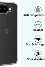 Forterra Forterra Google Pixel 10a Hoesje Siliconen Met 2x Screenprotector - Transparant