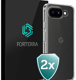 Forterra Forterra Google Pixel 10a Hoesje Siliconen - Transparant - 2 PACK