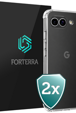 Forterra Forterra Google Pixel 10a Hoesje Shockproof - Transparant - 2 PACK