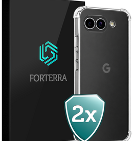 Forterra Forterra Google Pixel 10a Hoesje Shockproof - Transparant - 2 PACK