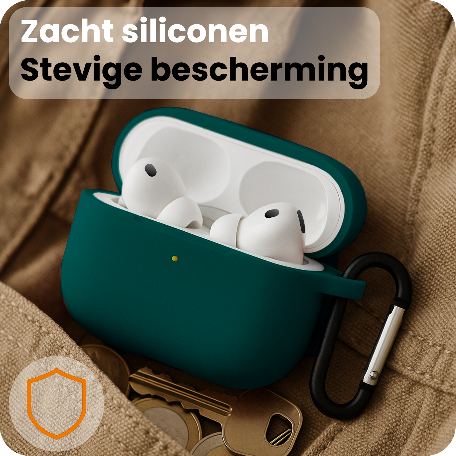 Nomfy Nomfy AirPods Pro 3 Hoesje - Petrol