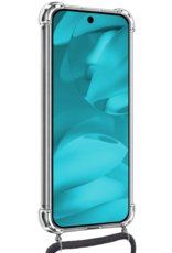 Forterra Forterra Google Pixel 9a Hoesje Transparant Shockproof Met Zwart Koord