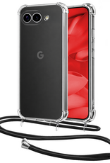 NoXx NoXx Google Pixel 9a Hoesje Transparant Shockproof Met Zwart Koord