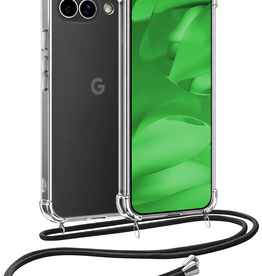 BASEY. BASEY. Google Pixel 9a Hoesje Transparant Shockproof Met Zwart Koord