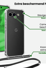 BASEY. BASEY. Google Pixel 9a Hoesje Transparant Shockproof Met Zwart Koord